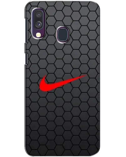 Чехол для Samsung Galaxy A40 2019 (A405F) с картинкой «Nike — карбоновая сетка» Чехол для Samsung Galaxy A40 2019 (A405F) с картинкой «Nike — карбоновая сетка»