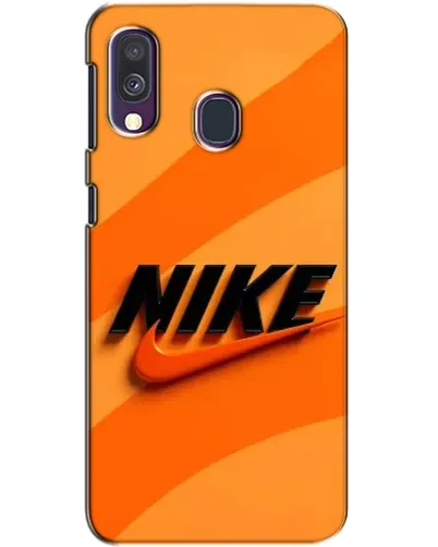 Чехол для Samsung Galaxy A40 2019 (A405F) с картинкой «Оранжевый драйв Nike» Чехол для Samsung Galaxy A40 2019 (A405F) с картинкой «Оранжевый драйв Nike»