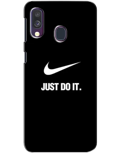 Чехол для Samsung Galaxy A40 2019 (A405F) с картинкой «Классический принт Nike» Чехол для Samsung Galaxy A40 2019 (A405F) с картинкой «Классический принт Nike»