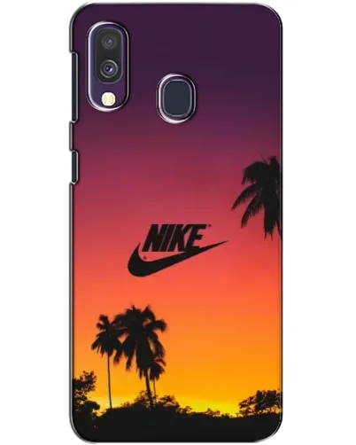 Чехол для Samsung Galaxy A40 2019 (A405F) с картинкой «Nike на закате солнца» Чехол для Samsung Galaxy A40 2019 (A405F) с картинкой «Nike на закате солнца»