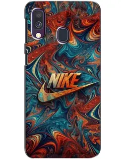 Чехол для Samsung Galaxy A40 2019 (A405F) с картинкой «Nike в абстракции»