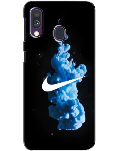 Чехол для Samsung Galaxy A40 2019 (A405F) с картинкой «Nike и синий дым» Чехол для Samsung Galaxy A40 2019 (A405F) с картинкой «Nike и синий дым»