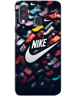 Чехол для Samsung Galaxy A40 2019 (A405F) с картинкой «Коллекция кроссовок Nike»