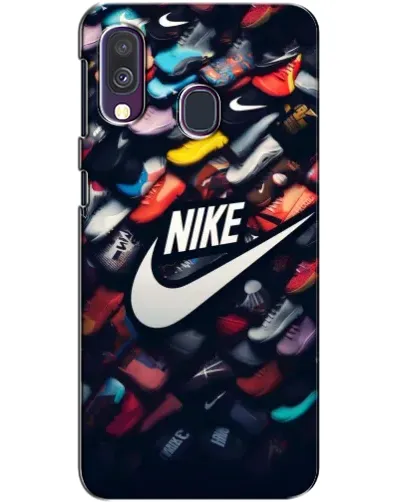 Чехол для Samsung Galaxy A40 2019 (A405F) с картинкой «Коллекция кроссовок Nike» Чехол для Samsung Galaxy A40 2019 (A405F) с картинкой «Коллекция кроссовок Nike»