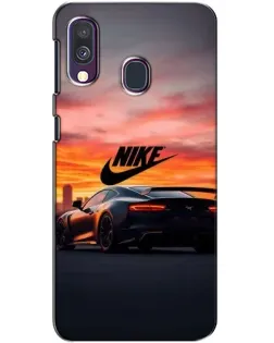 Чехол для Samsung Galaxy A40 2019 (A405F) с картинкой «Nike и суперкар»
