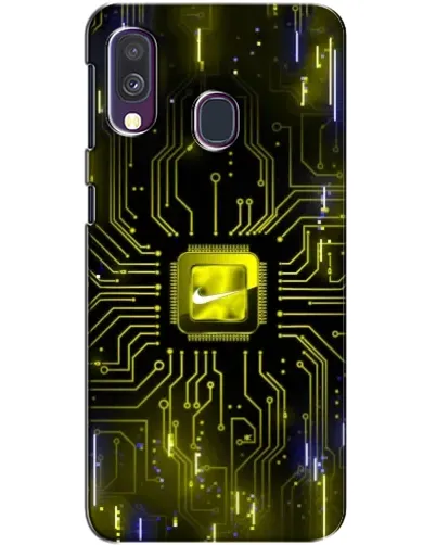 Чехол для Samsung Galaxy A40 2019 (A405F) с картинкой «Nike — золотая искра» Чехол для Samsung Galaxy A40 2019 (A405F) с картинкой «Nike — золотая искра»
