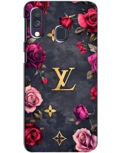 Чехол для Samsung Galaxy A40 2019 (A405F) с картинкой «Цветочный Louis Vuitton»