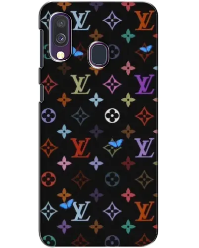 Чехол для Samsung Galaxy A40 2019 (A405F) с картинкой «Цветная монограмма LV»