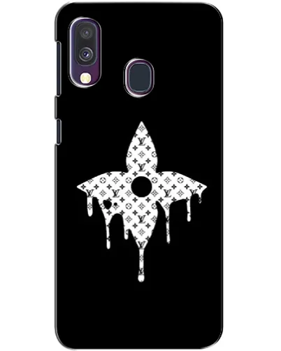 Чехол для Samsung Galaxy A40 2019 (A405F) с картинкой «Цветочная монограмма»