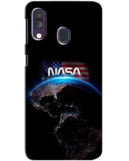 Чехол для Samsung Galaxy A40 2019 (A405F) с картинкой «Земля из космоса NASA»