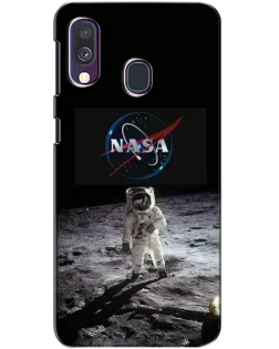 Чехол для Samsung Galaxy A40 2019 (A405F) с картинкой «Астронавт на Луне»
