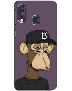 Чехол для Samsung Galaxy A40 2019 (A405F) с картинкой «Bored Ape в кепке»