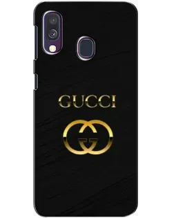 Чехол для Samsung Galaxy A40 2019 (A405F) с картинкой «Золотой логотип Gucci»