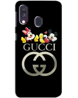 Чехол для Samsung Galaxy A40 2019 (A405F) с картинкой «Gucci — герои Disney»