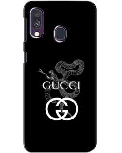 Чехол для Samsung Galaxy A40 2019 (A405F) с картинкой «Gucci — серебряная змея»