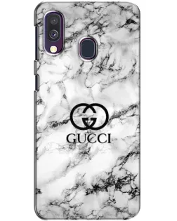 Чехол для Samsung Galaxy A40 2019 (A405F) с картинкой «Gucci — мраморный шик»