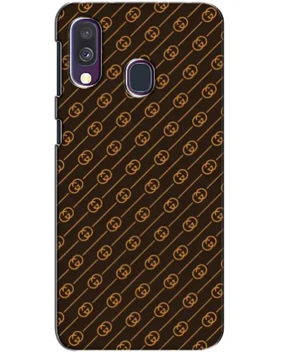 Чехол для Samsung Galaxy A40 2019 (A405F) с картинкой «Gucci — золотые диагонали»