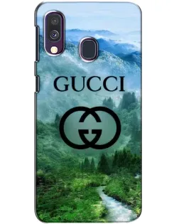 Чехол для Samsung Galaxy A40 2019 (A405F) с картинкой «Gucci — горный пейзаж»