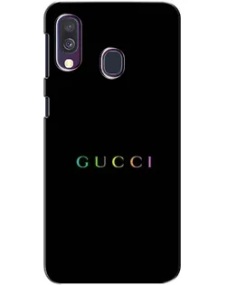 Чехол для Samsung Galaxy A40 2019 (A405F) с картинкой «Gucci — неоновый минимализм»
