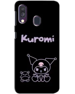 Чехол для Samsung Galaxy A40 2019 (A405F) с картинкой «Kuromi — черный минимализм» Чехол для Samsung Galaxy A40 2019 (A405F) с картинкой «Kuromi — черный минимализм»