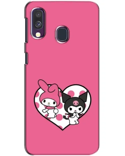 Чехол для Samsung Galaxy A40 2019 (A405F) с картинкой «Kuromi и My Melody» Чехол для Samsung Galaxy A40 2019 (A405F) с картинкой «Kuromi и My Melody»