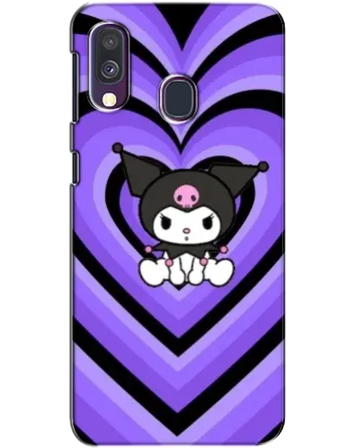 Чехол для Samsung Galaxy A40 2019 (A405F) с картинкой «Kuromi и фиолетовые сердца» Чехол для Samsung Galaxy A40 2019 (A405F) с картинкой «Kuromi и фиолетовые сердца»