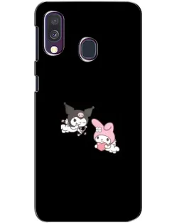 Чехол для Samsung Galaxy A40 2019 (A405F) с картинкой «My Melody и Kuromi»