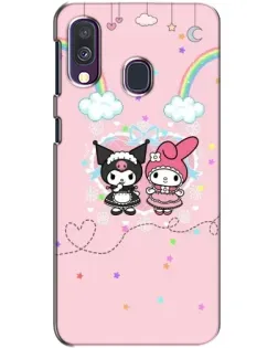 Чехол для Samsung Galaxy A40 2019 (A405F) с картинкой «My Melody и Kuromi»