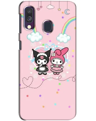 Чехол для Samsung Galaxy A40 2019 (A405F) с картинкой «My Melody и Kuromi» Чехол для Samsung Galaxy A40 2019 (A405F) с картинкой «My Melody и Kuromi»