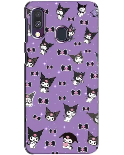 Чехол для Samsung Galaxy A40 2019 (A405F) с картинкой «Kuromi — паттерн» Чехол для Samsung Galaxy A40 2019 (A405F) с картинкой «Kuromi — паттерн»