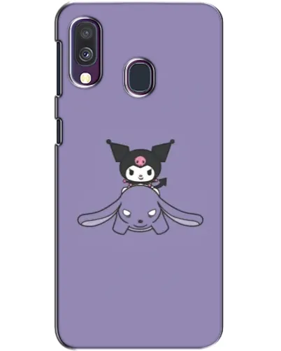 Чехол для Samsung Galaxy A40 2019 (A405F) с картинкой «Kuromi на лиловом фоне» Чехол для Samsung Galaxy A40 2019 (A405F) с картинкой «Kuromi на лиловом фоне»