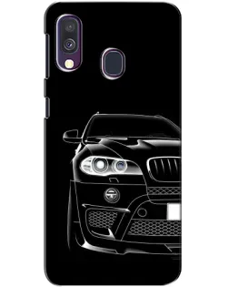 Чехол для Samsung Galaxy A40 2019 (A405F) с картинкой «Темный силуэт BMW»