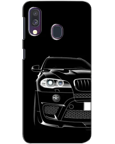 Чехол для Samsung Galaxy A40 2019 (A405F) с картинкой «Темный силуэт BMW»