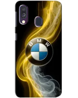 Чехол для Samsung Galaxy A40 2019 (A405F) с картинкой «Золотистый дым BMW»