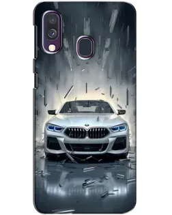 Чехол для Samsung Galaxy A40 2019 (A405F) с картинкой «BMW в свете фар»