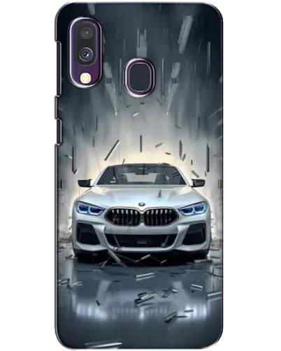 Чехол для Samsung Galaxy A40 2019 (A405F) с картинкой «BMW в свете фар»