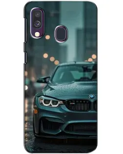 Чехол для Samsung Galaxy A40 2019 (A405F) с картинкой «BMW в огнях города»