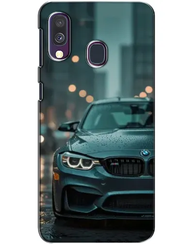Чехол для Samsung Galaxy A40 2019 (A405F) с картинкой «BMW в огнях города»