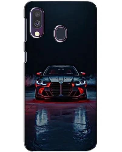 Чехол для Samsung Galaxy A40 2019 (A405F) с картинкой «BMW на мокрой дороге»
