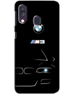 Чехол для Samsung Galaxy A40 2019 (A405F) с картинкой «Минималистичный принт BMW M3»
