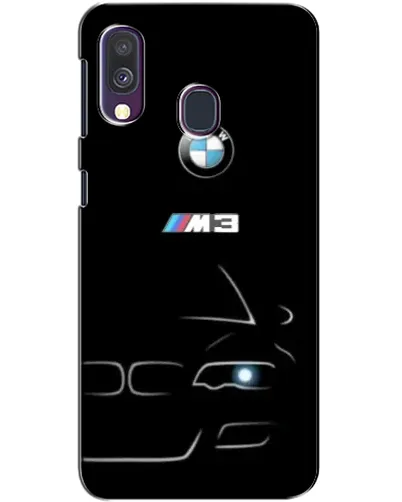 Чехол для Samsung Galaxy A40 2019 (A405F) с картинкой «Минималистичный принт BMW M3»