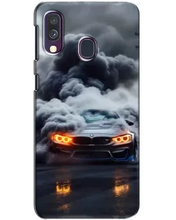 Чехол для Samsung Galaxy A40 2019 (A405F) с картинкой «BMW в дыму»