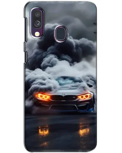 Чехол для Samsung Galaxy A40 2019 (A405F) с картинкой «BMW в дыму»