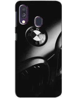 Чехол для Samsung Galaxy A40 2019 (A405F) с картинкой «Эмблема BMW — макро»