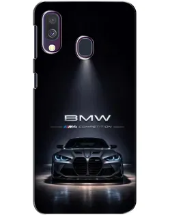 Чехол для Samsung Galaxy A40 2019 (A405F) с картинкой «BMW сквозь ночной город»