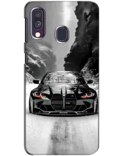 Чехол для Samsung Galaxy A40 2019 (A405F) с картинкой «BMW — акварельный дрифт»