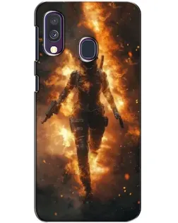 Чохол для Samsung Galaxy A40 2019 (A405F) з картинкою «BMW — швидкість у дощі»