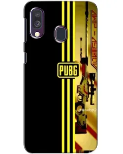 Чохол для Samsung Galaxy A40 2019 (A405F) з картинкою «PUBG — камуфляжний шолом»