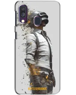 Чехол для Samsung Galaxy A40 2019 (A405F) с картинкой «PUBG — боец в пыли»