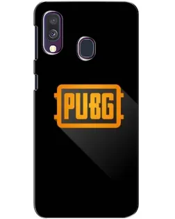 Чехол для Samsung Galaxy A40 2019 (A405F) с картинкой «PUBG — рамка лого»